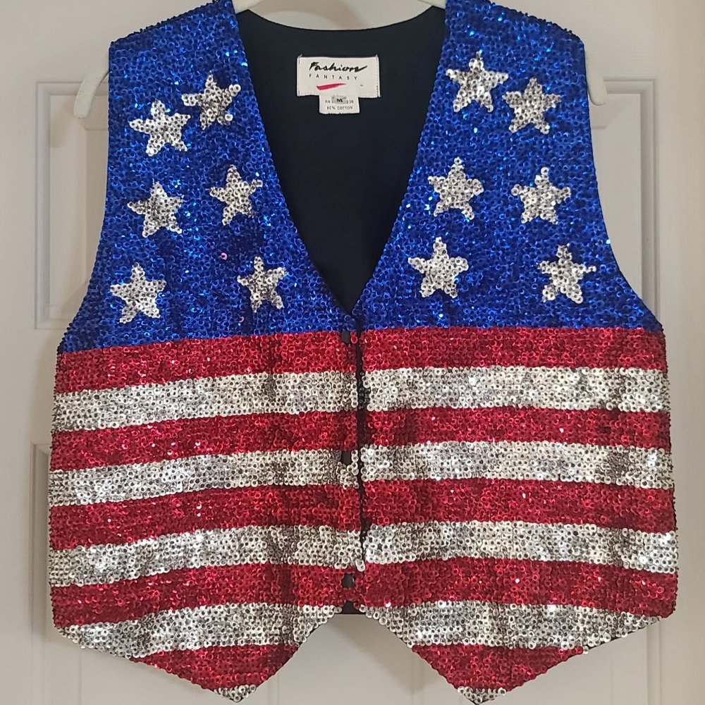 4th of July Sequin Vest